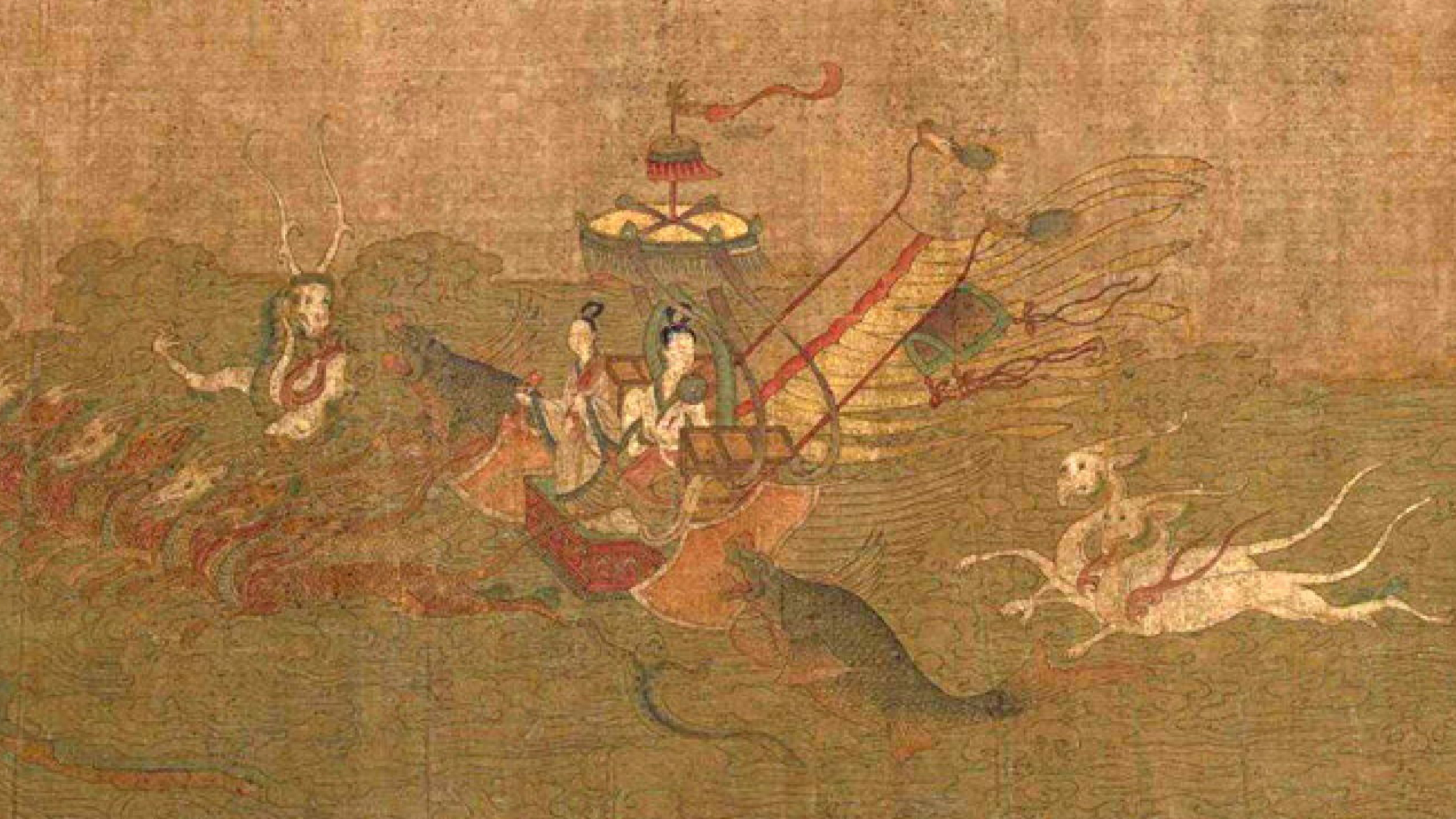 The Nymph of the Luo River by Gu Kaizhi – 1000 CE-100